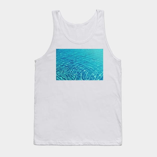 Turquoise Blue Swimming Pool Tank Top by NewburyBoutique